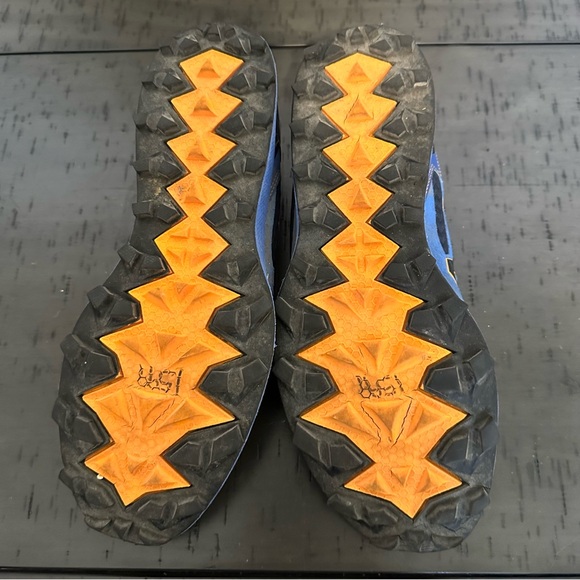 New Balance Men’s Minimus Zero V2 Blue/Orange Trail Running Shoes - Picture 6 of 7